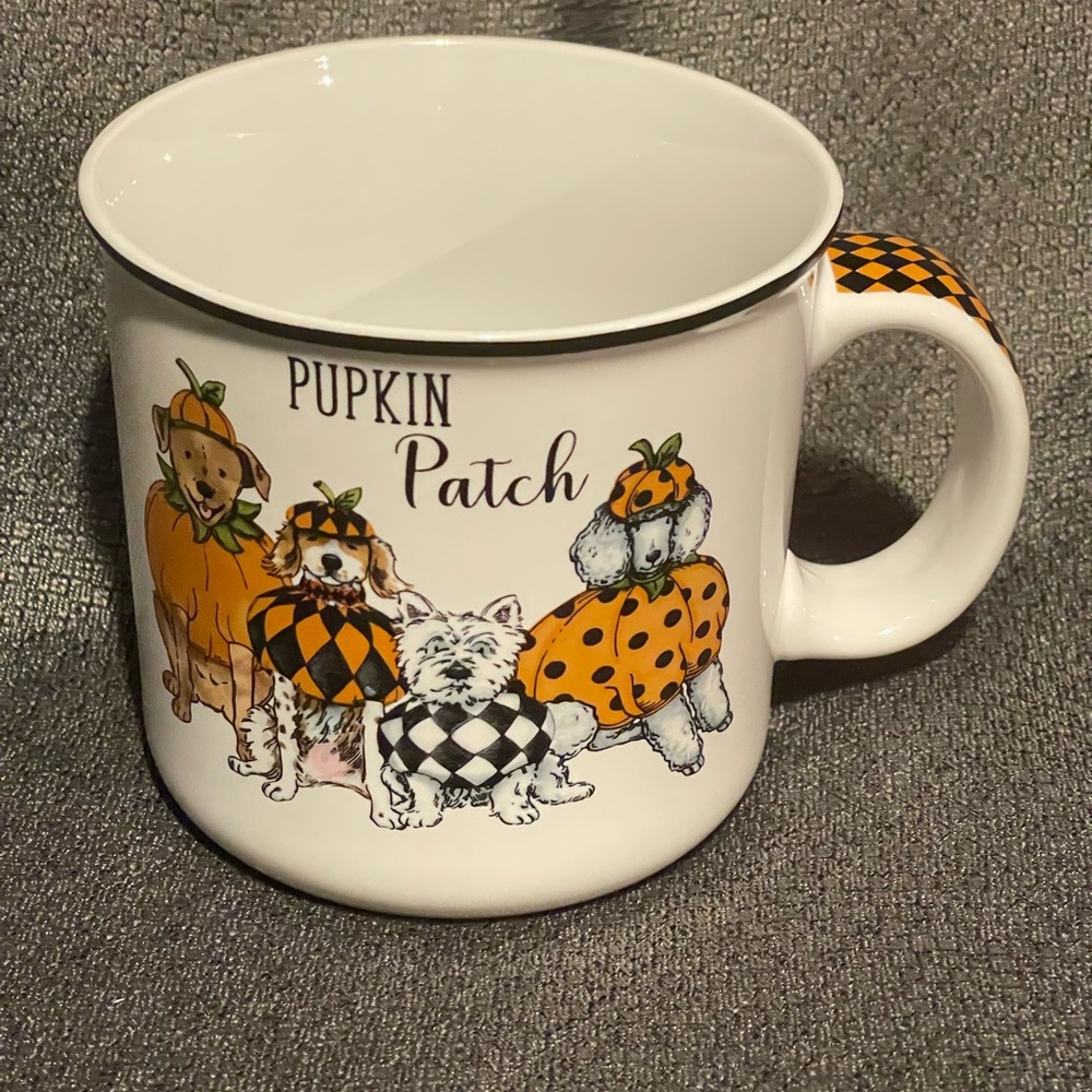 Adorable Pupkin patch mug.